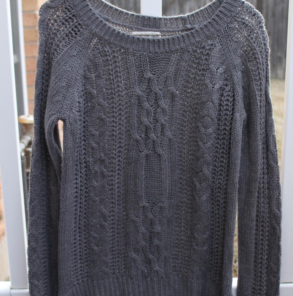 Pink Rose cable-knit sweater